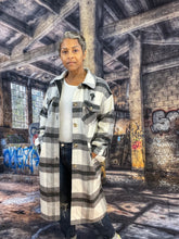 Load image into Gallery viewer, M’Powered Lux  Women’s Plaid Shacket Coat
