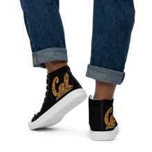 Load image into Gallery viewer, Cal Kente Men’s high top canvas shoes
