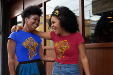 Load image into Gallery viewer, M&#39;Powered Kente Women&#39;s short sleeve t-shirt
