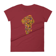 Load image into Gallery viewer, M&#39;Powered Kente Women&#39;s short sleeve t-shirt
