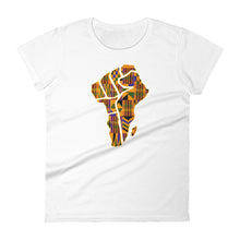 Load image into Gallery viewer, M&#39;Powered Kente Women&#39;s short sleeve t-shirt
