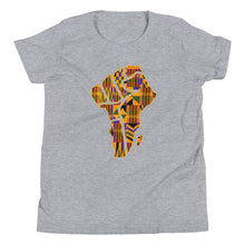 Load image into Gallery viewer, M&#39;Powered Kente Youth Short Sleeve T-Shirt
