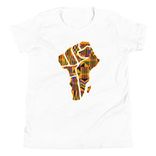 Load image into Gallery viewer, M&#39;Powered Kente Youth Short Sleeve T-Shirt
